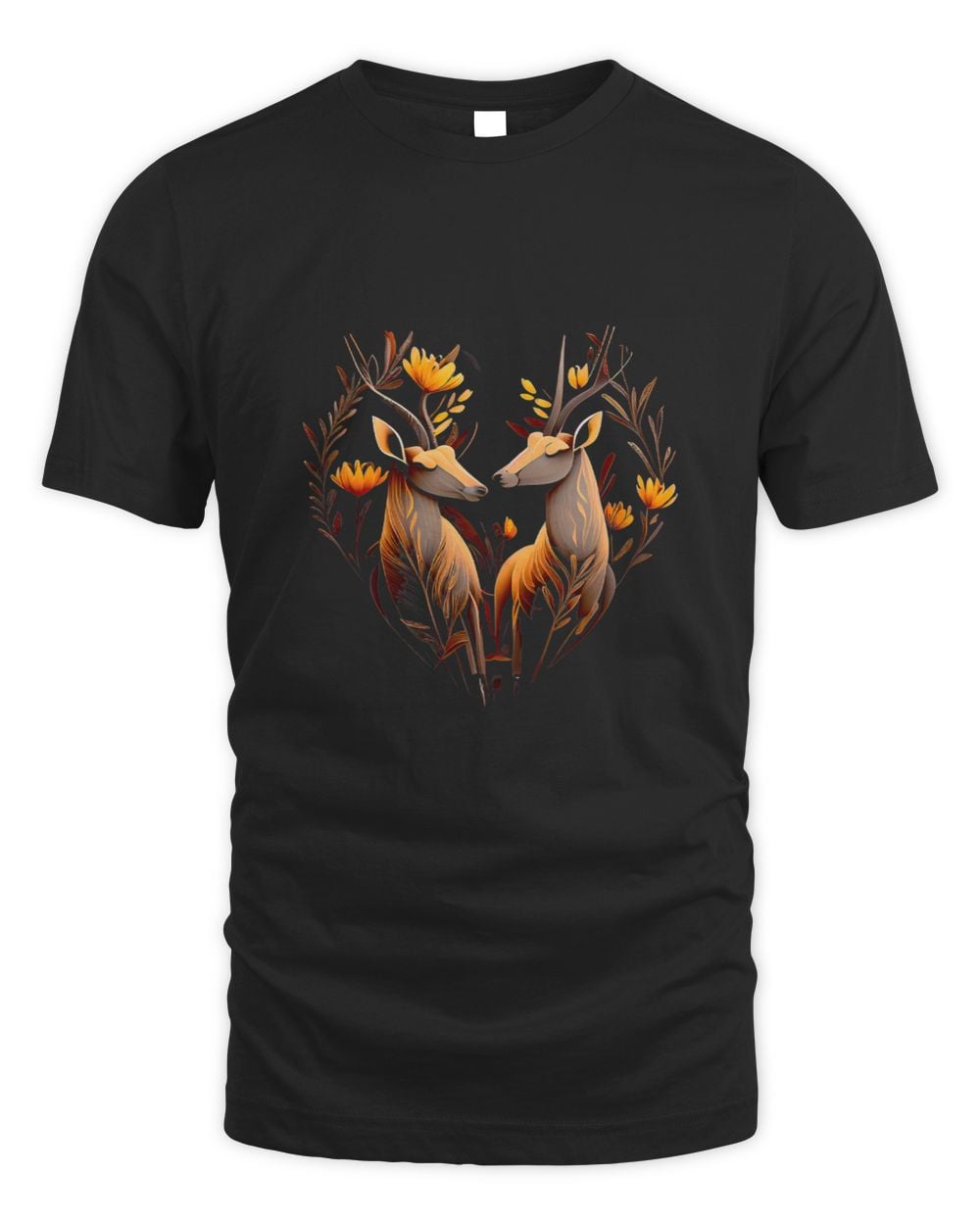 Heartshaped Antelope couple Valentines day