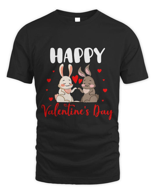 Happy Valentines Day Couple Rabbits Funny Animal Lover