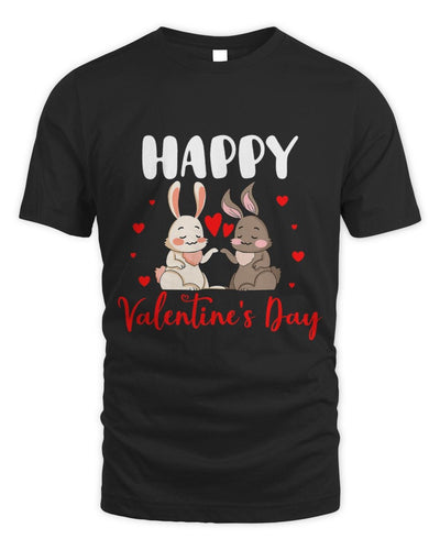 Happy Valentines Day Couple Rabbits Funny Animal Lover